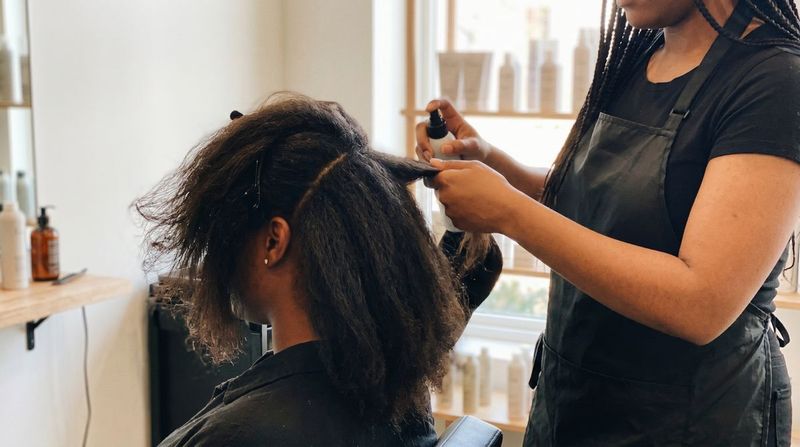 Precision hair trim and styling blowout session