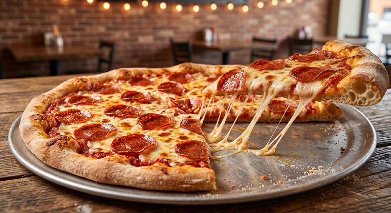 Pepperoni Pizza Close-up