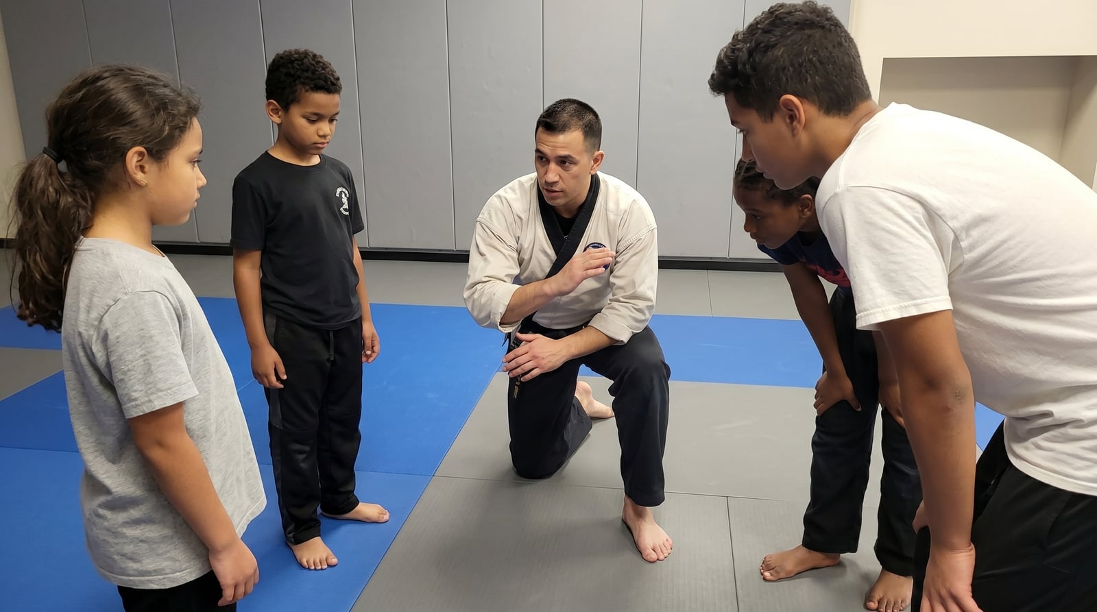 Head instructor demonstrating a technique in class