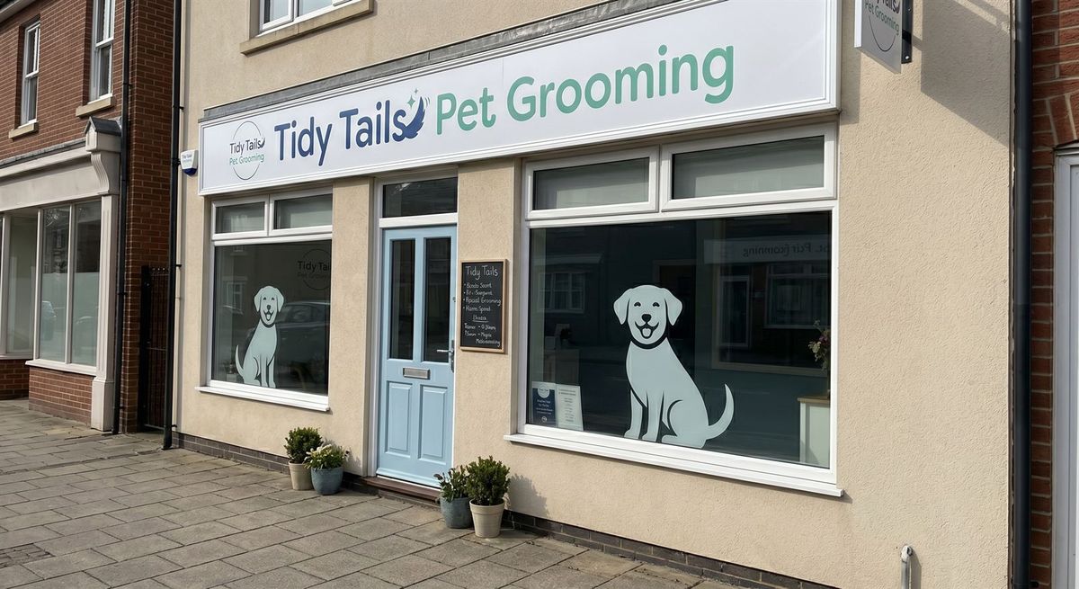 Tidy Tails Studio storefront exterior entrance